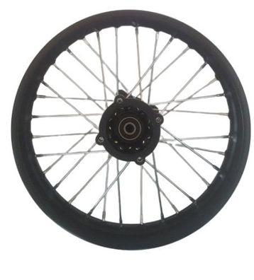 Dirtbike Stahlfelge Pitbike Rad Ersatzfelge 1,85 x 14 Zoll hinten 12 mm Achse