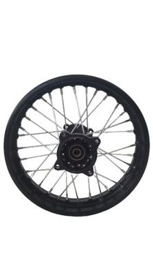 Dirtbike Stahlfelge Pitbike Rad Ersatzfelge 1,85 x 12 Zoll hinten 15 mm Achse