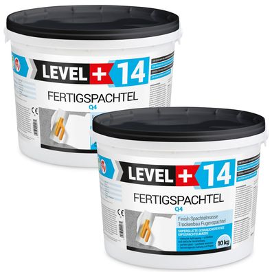 Gipsspachtel Glättspachtel Fertigspachtel Spachtelmasse 10 + 10Kg Polymerbasis L+14