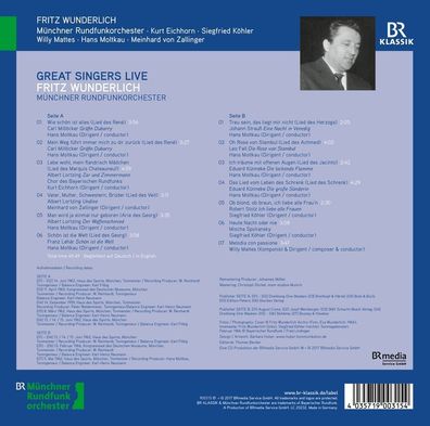 Willy Mattes (1916-2002), Various: Fritz Wunderlich - Oper, Op