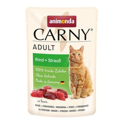 Animonda Carny PB Adult Rind + Strauß 12 x 85g