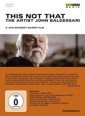 Arthaus Music Documentary: John Baldessari - Monarda Music