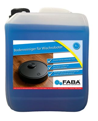 Bodenreiniger für Wischroboter Reinigungsmittel Konzentrat duftend 5 Liter