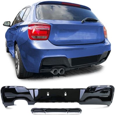 Heckdiffusor Performance Schwarz Glanz passt für BMW 1er F20 F21 120 125 11-15