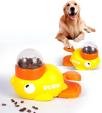 Interaktives 2-in-1-Puzzlespielzeug für Hunde, langsamer Futterspender