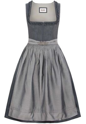 Dirndl Moana 75cm Länge grau