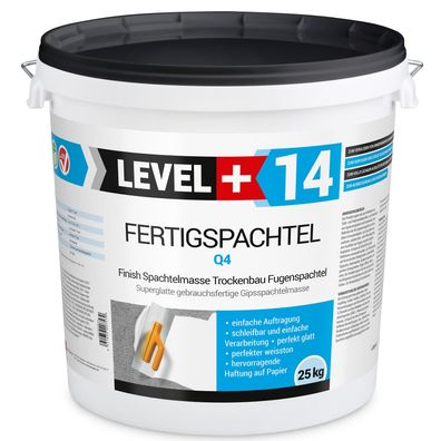 Glättspachtel Gipsspachtel Fertigspachtel Spachtelmasse 25Kg Polymerbasis L+14