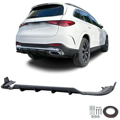 Heckdiffusor Schwarz Glanz für Mercedes GLC X254 SUV ab 2022
