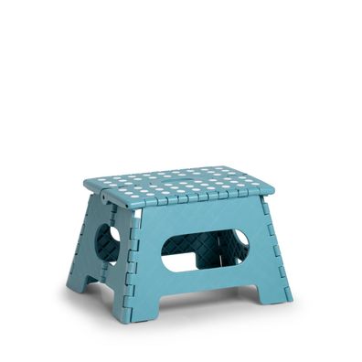 ZELLER Tritt-Hocker Klapptritt Klapphocker Tritthilfe 35x28x22 cm eisblau