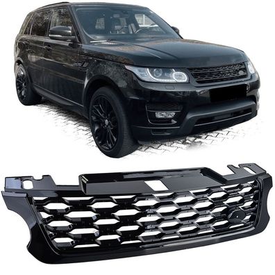 Kühlergrill NEW LOOK Schwarz Glanz passt für Range Rover Sport L494 2013-2017