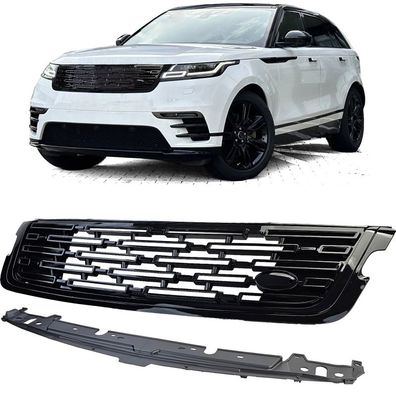 Kühlergrill Upgrade Look Schwarz Glanz passt für Range Rover Velar L560 17-23