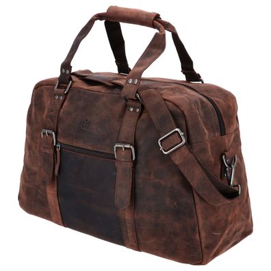 The Skandinavian Brand Leder Reisetasche Weekender braun