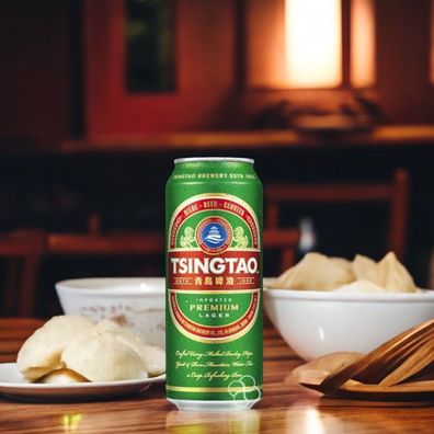 Tsingtao - Das beliebte Bier aus China mit 4,7% Vol. in der Dose 24 x 0,5 L
