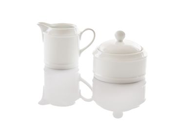 Retsch Arzberg Heike WEISS Milch & Zucker Set 2teilig für Kaffee & Tee Porzellan