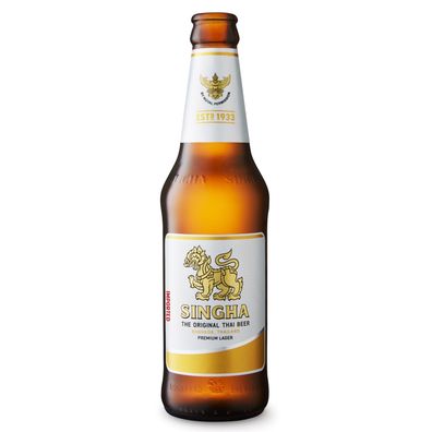 Singha Bier Original 6 x 0,33l - Das Premium Lager aus Thailand mit 5 %Vol