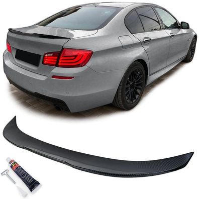 Heckspoiler Lippe Ducktail Carbon Look passend für 5er BMW F10 Limousine 09-17