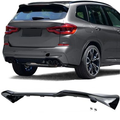 Dach Sport Heckspoiler in Schwarz Glanz passt für BMW X3 G01 2017-2024