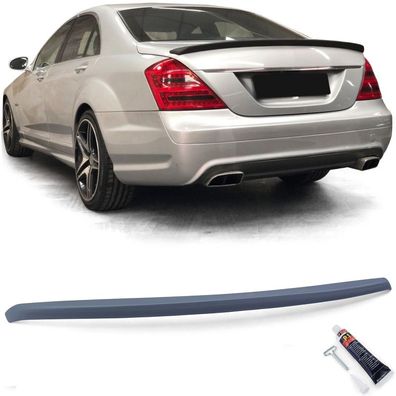 Heckspoiler Sport Lippe mit ABE passt für Mercedes S-Klasse W221 2005-2013