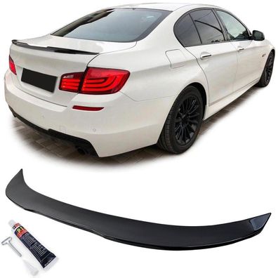 Heckspoiler Ducktail Schwarz Glanz passend für 5er BMW F10 Limousine 09-17