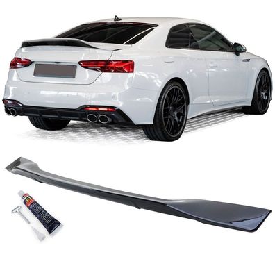 Ducktail Heckspoiler Lippe Schwarz Glanz für Audi A5 F5 Coupe Sportback ab 2016