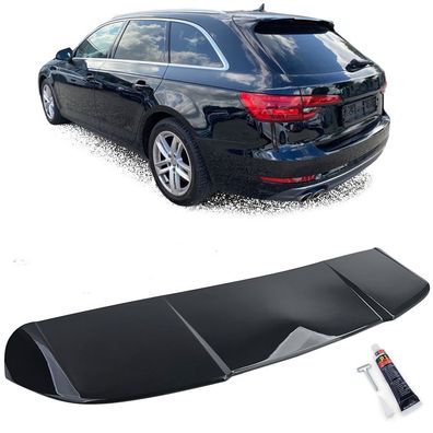 Performance Heckspoiler Schwarz Glanz passt für Audi A4 B9 8W 15-22 Avant