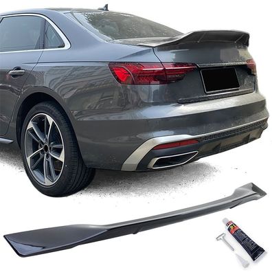 Ducktail Heckspoiler Schwarz Glanz passt für Audi A4 8W 15-22 Limousine