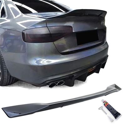 Ducktail Heckspoiler Schwarz Glanz passt für Audi A4 8K 07-15 Limousine