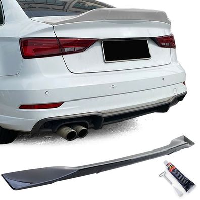 Ducktail Heckspoiler Schwarz Glanz passt für Audi A3 8V 12-20 Limousine