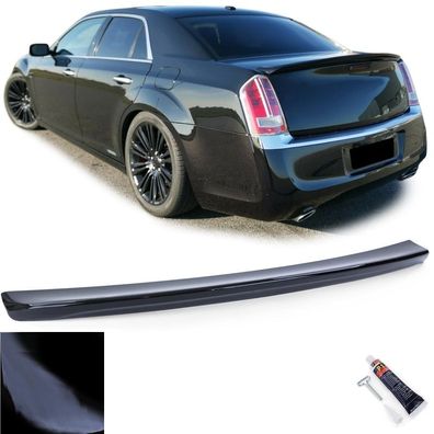 Sport Heckspoiler Lippe Schwarz Glanz für Chrysler 300C Limo Lancia Thema ab 11