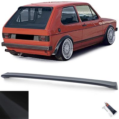 Sport Dachspoiler Heckspoiler Schwarz Matt passend für VW Golf 1 74-85 auch GTI