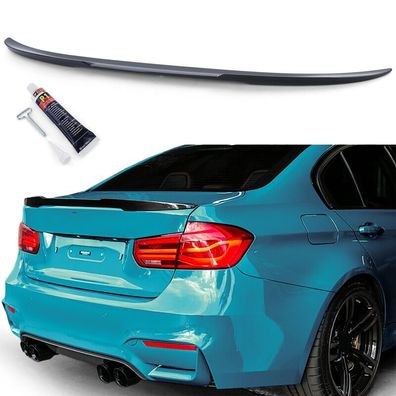 Heckspoiler Sport Lippe Schwarz Glanz mit ABE für 3er BMW F30 F80 M3 2011-2019