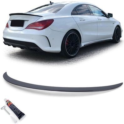 Heckspoiler Sport Lippe Schwarz Glanz mit ABE für Mercedes CLA C117 2013-2019