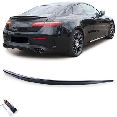 Sport Heckspoiler Lippe Schwarz Glanz für Mercedes E Klasse C238 Coupe ab 16