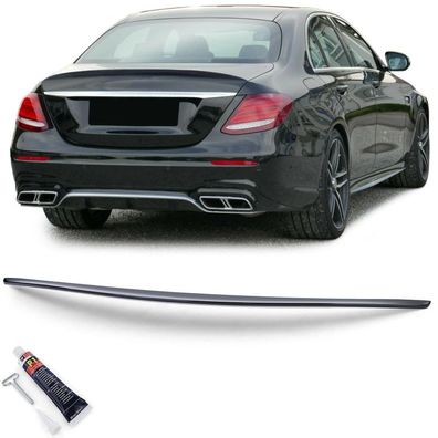 Sport Heckspoiler Lippe Schwarz Glanz mit ABE für Mercedes E Klasse W213 16-20