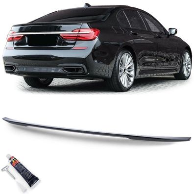 Sport Heckspoiler Lippe Schwarz Glanz mit ABE passend für BMW 7er G11 G12 14-17