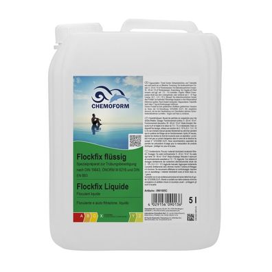 Chemoform Flockfix flüssig 5 l Flockungsmittel für kristallklares Poolwasser