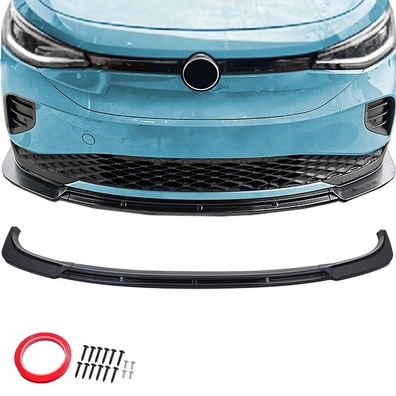 Front Spoiler Lippe Schwarz Glanz passend für VW ID.4