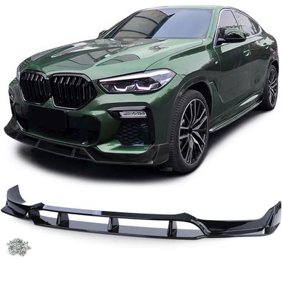 Frontspoiler Lippe Performance Typ 2 Schwarz Glanz passend für BMW X6 G06 ab 19
