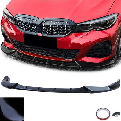 Frontspoiler Sport Lippe Schwarz Glanz passt für 3er BMW G20 G21 2019-2022