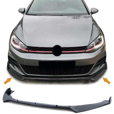 Front Spoilerlippe Schwarz mit ABE für VW Golf 7 GTI Limousine 12-21