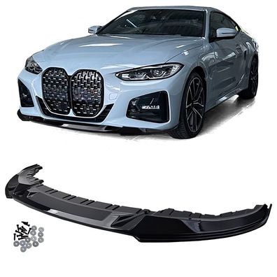 Front Spoiler Lippe Performance Schwarz Glanz passt für 4er BMW G26 Gran Coupe