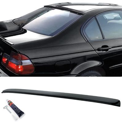 Dachspoiler Heckscheibenblende Schwarz Matt für 3er BMW E46 Limousine 98-05