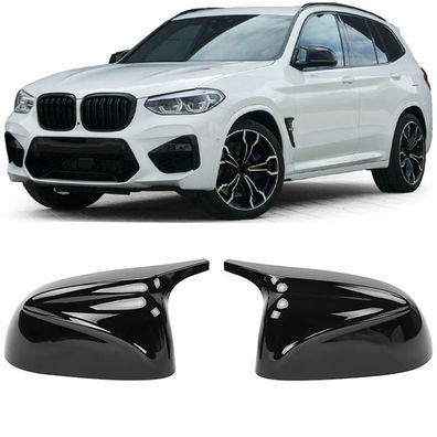Austausch Spiegelkappen Schwarz Glanz passt für BMW X3 G08 X4 G02