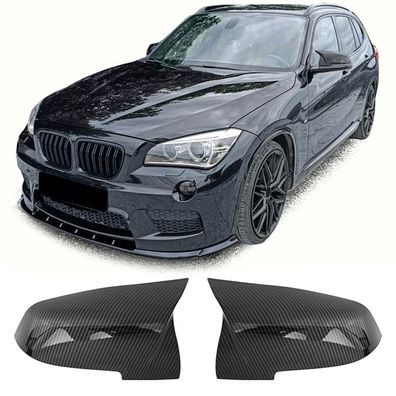 Austausch Spiegelkappen Carbon Look passt für BMW X1 E84 Facelift + i3
