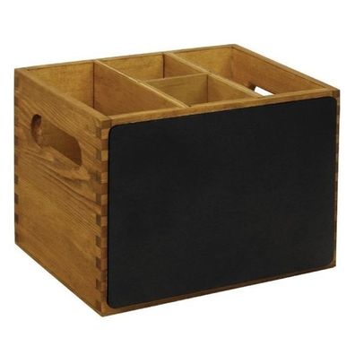 Olympia Besteckbehälter Holz Mit Tafel