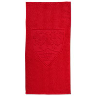 VfB Stuttgart Duschtuch Rot 70x140?cm – Bio Baumwolle & Wappen