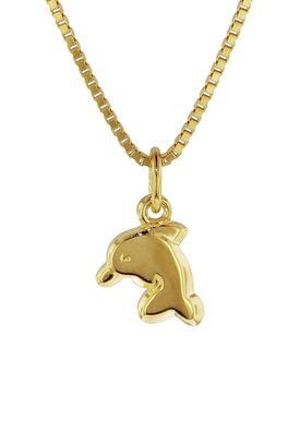 trendor Schmuck Delfin-Anhänger für Kinder Gold 333 35916