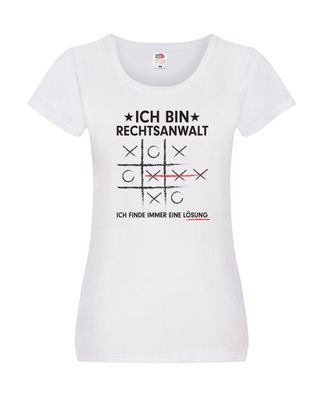 Löse Probleme: Rechtsanwalt | Anwalt | Jurist Damen Shirt Weiß