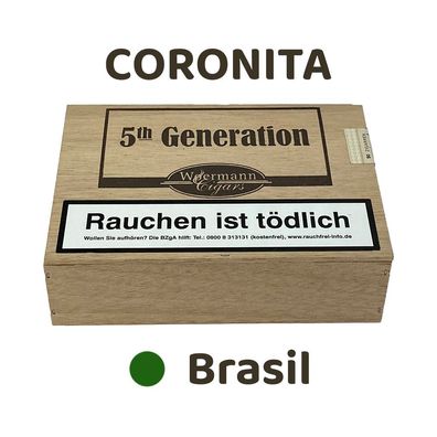 Woermann Cigars 5th Generation Coronita BRASIL, 50 Zigarren in der Holzkiste