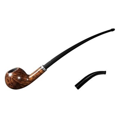 VAUEN Pfeife Relax 144, braun, glatt, 9mm Filter, Weißpunkt